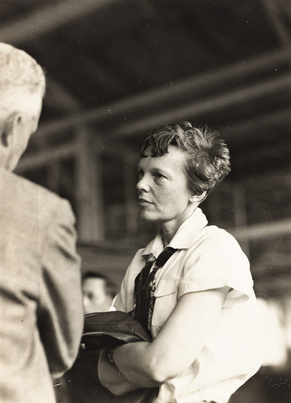 Earhart, Amelia (1897-1939) Twelve Photographs of events around her crash on Ford Island, 20 March 1937.